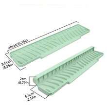 可折叠硅胶排水垫，水龙头防溅罩，窄水槽斜面排水垫，台面排水垫，厨房配件 - 多色 - 查看 15