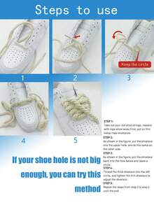 1 par tjocka repskosnören, 8 mm breda runda grova skosnören, ersättningssnören för sneakers (120 cm/47,24 tum) - Röd - Visa 3