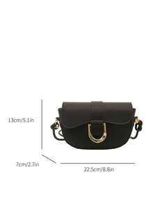 Nuevo bolso de mano con decoración metálica, adecuado para fiestas, salidas, vacaciones, compras y uso diario, puede almacenar monedas, teléfonos, también adecuado como bolso de trabajo para oficinistas, estudiantes universitarios y trabajadores de oficina, elegante bolso de señora - Negro - Ver 7