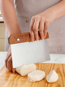 1件装不锈钢面团刮刀、糕点切割器和抹刀，适用于烘焙和烹饪，厨房工具 - 彩色 - 查看 7