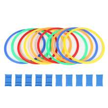 10pcs/set Training Agility Rings Set, Including 10 Colorful Rings and 10 Connectors, Suitable for Indoor/Outdoor Balance Training Equipment, Ideal for Soccer, Basketball Competition Training and Party - Multicolor - Ver 6