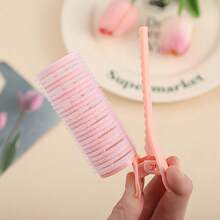 1/3 runde Lockenwickler - Kunststoff Stylingwerkzeuge, geeignet für langes und kurzes Haar, natürliche Wellen und flauschige Designs, einfach und elegant, Haarstyling-Accessoires für Frauen (Valentinstag Geschenk) - A - Übersicht 2