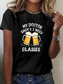 Women T-Shirts - Black - View 1