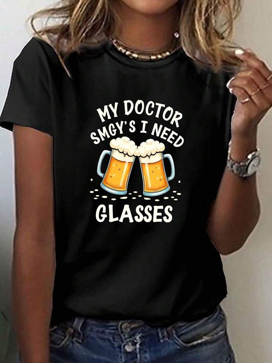Women T-Shirts - Black - View 1