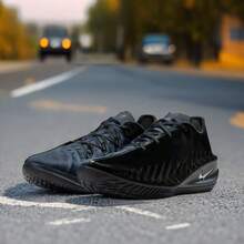 Nike GT Cut 4男子低幫實戰緩衝耐磨籃球鞋 - 黑色/藍色 - 查看 6