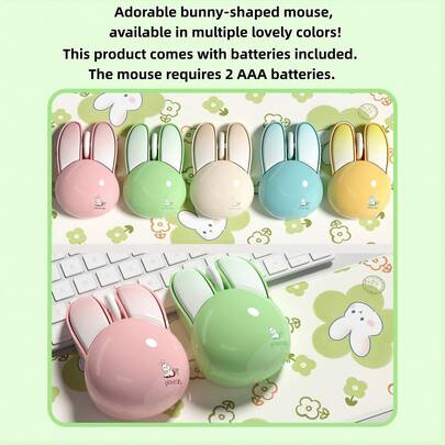 MOFII Pipitree M6 Ratón Inalámbrico Silencioso Con Receptor Usb 2.4g Para Escritorio, Computadora Portátil Y Oficina