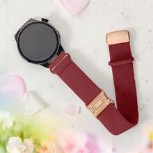 1条18mm/20mm/22mm弹力表带，兼容三星Galaxy Watch7/6/5/4（40mm/44mm），男女通用运动尼龙弹力表带，带磁扣，适用于各种智能手表，日常佩戴时尚表带 - 22mm - 查看 9
