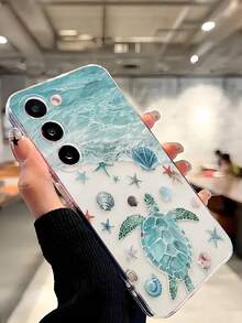 1 chiếc ốp lưng điện thoại mềm hình vỏ sò, sao biển, rùa, tương thích với Honor, Galaxy A04e/12/A13/A14/A34/A50/A52/A53/A54/S21/S22/S23/S24/S25/S25Ultra/S25FE/S26/S26 PLUS/S26 ULTRA/S26 EDGE, 6A/7A/8A, 12T/13T/15T/15T Pro, [Phiên bản quốc tế, không phải nội địa] - Trong sáng - Xem 6