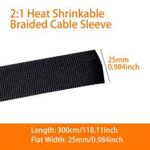 Funda termorretráctil 2:1, funda flexible para cable para arnés de cableado, protección contra abrasión - 3 metros - Ver 11