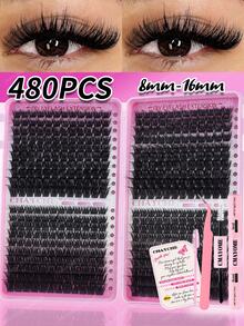 Bộ 480/440 sợi mi giả D Curl cao cấp, tự gắn mi, độ dày 9-18mm, mi mềm mại, kiểu dáng dày dặn, tự nhiên, giữ lâu, siêu nhẹ và không gây cảm giác nặng mi. Bộ sản phẩm này cũng bao gồm keo dán mi, nhíp và cọ chải mi, phù hợp cho nhiều dịp khác nhau như đi làm hàng ngày, đám cưới, hẹn hò, tiệc tùng, lễ hội âm nhạc và du lịch. Mi giả dạng chùm, mi giả riêng lẻ, mi giả, mi giả tự nhiên. - Nhiều màu - Xem 4