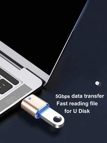 这款 USB-C 转 USB 适配器，Thunderbolt 4/3 转 USB 3.0 OTG 适配器，Type-C 转 USB 适配器，兼容带有 USB Type-C 接口的笔记本电脑/平板电脑/智能手机。这款 USB-C 转 USB 适配器可让您连接标准 USB 配件。 - 金色 - 查看 10