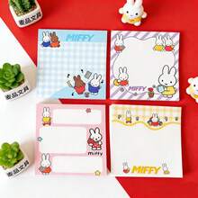 MIFFY 1 Set Bloc de notas con conejo, con un cuaderno con diseño de conejo lindo, notas adhesivas y función extraíble, adecuado para tomar notas, llevar un diario, planificar y organizar, así como para decorar el escritorio (estilo aleatorio) - Multicolor - Ver 2