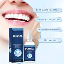 60ml Dental Care Liquid, Teeth Brightening Serum, Lasting Fresh Breath, Deep Cleaning Oral Hygiene, Removes Plaque & Stains, Gum Care For Yellow Teeth, Cavity Healing Tooth Armor, Keeps Mouth Clean White, Non-Gender Universal For Men Women, Summer Hot Item, Travel Wedding Beach Vacation Essential, Gifting Must-Have - trắng - Xem 2