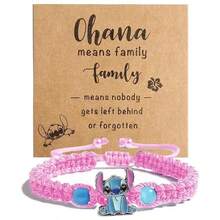 Pulsera de Stitch para mujeres y hombres - Pulsera de silicona con diseño de dibujos animados Lilo y Stitch, ajustable, joyería de moda, regalo oficial con licencia - Pulsera elástica con cuentas y dijes, accesorios con tema de Stitch para niños y adultos - Pulsera de goma suave con personaje lindo para uso diario, fiesta y regalo - Multicolor - Ver 18