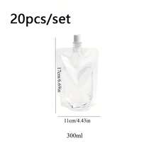1-30pcs Screw Cap Sealed Bags With Support Base, Suitable For Juice/Puree Food Storage, Outdoor Camping, Tea Packaging, Portable Freshness - Multicolor - View 10