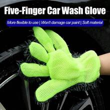 Găng tay rửa xe bằng vải nhung, khăn lau bằng vải chenille, găng tay vệ sinh trục bánh xe, găng tay làm đẹp bằng vải nhung, bàn chải rửa xe, găng tay vệ sinh bằng vải nhung dày dặn, thấm hút tốt, thích hợp để rửa xe, lau bụi, khử trùng, sử dụng trong xe và nhà. - A - Xem 1