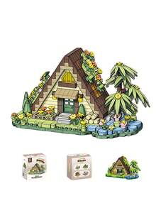 479 piezas Juego de bloques de construcción mini de 14+ piezas, Molino de viento rural y casa de flores DIY, Decoración de escritorio estética para el hogar, Juguete creativo para aliviar el estrés, Regalo de cumpleaños - Multicolor - Ver 11