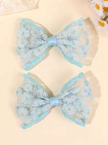 2 Stücke Sommer Mesh Gänseblümchen Haarclips für Mädchen, Blumen Gänseblümchen Haarspangen geeignet für Mädchen, süße zarte Stoff Haarspangen, perfekt für Frühling & Sommer Alltag, Urlaub, Strandparty, Boho-Stil, süße mädchenhafte Haraccessoires, Mädchen Haraccessoires. - Verschiedenfarbig - Übersicht 12
