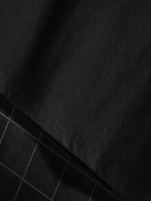 Camiseta informal de manga corta para hombre, talla grande, de algodón puro de 220 g/m², con estampado de retrato de Lauryn Hill. - Negro - Ver 5
