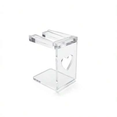 亚克力指甲油展示架，心形滴管架，专业美甲工具收纳架，节省空间的指甲油展示架，创意指甲油瓶架，Y2K美学美甲配件，美甲沙龙及居家使用皆宜，美甲爱好者的理想礼物