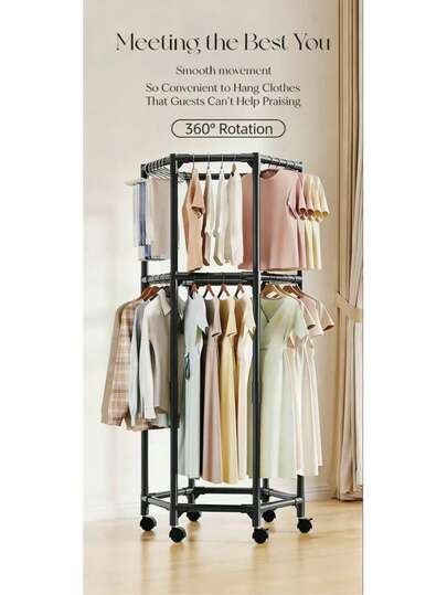 Double Layer Hexagonal Space Saving Clothes Hanger