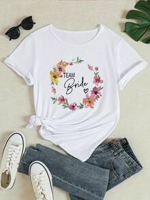 Spring Summer Short Sleeve-Shirt - Round Neck Casual Blouse, Washable Casual Attire, Spring Summer Fall Outfits - Comfortable Basic Top LZ25031328,-Sleep - White - View 2