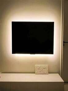 High Brightness LED Strip Lights, Flexible LED Light Bar, USB Powered, TV Background Decoration Lights, Easy Installation, Suitable For TV Background, Bedroom, Living Room, Corridor, Kitchen, DIY Decoration - Yellow - View 8