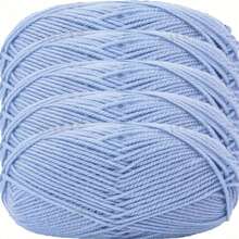 Cheonet 5团/250克柔软毛线——柔软保暖的手工编织钩针毛线，适合制作帽子、衣服、围巾、毯子、披肩等。 - 多款式 - 查看 2