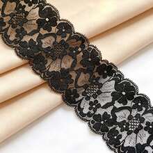 5cm Wide Elastic Floral Lace Trim, Soft Stretchable Lace Edging, Suitable For DIY Crafts Sewing, Garment Decoration, Handmade Accessories, Creative Design Projects - A - View 14