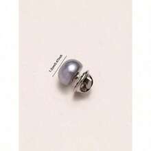 6/2pcs Pearl Design Plastic Buttons - No Sew Adjustable Buttons, Shiny Spherical White/Silver And Gold Decorative Buttons For Shirts, Dresses, Jackets And Tops - Durable And Easy To Use (6pcs), Fashionable Sequin Buttons, Elegant Flat Head Buttons For Women Cardigans And Coats - 彩色 - 查看 9