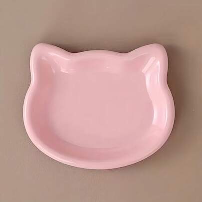 4 Color Options Pet Bowls, Cat Food Dish, Canned Snacks & Freeze-Dried Meal Tray, Low-Footed Cat Plate, Premium Pet Dish, Anti-Chin Scratch, Household Pet Bowl, Canned Snack Bowl, Fashionable Pet Tableware, Material, Petsafe Bowl, Multi-Function Pet Tray, Multi-Cat Household