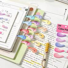 100pcs/Set Minimalist INS Style Memo Pad, Colorful Watercolor Pattern, Multi-Color Handwritten Labels, Marking Notes, Student Stationery Office Supplies - one-size - View 4
