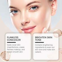 Hoygi 50g Moisturizing Concealer Tone-Up Cream - Deep Moisturizing Covering Up Skin Blemishes Fade Dark Spots Brightening Even Skin Tone Improve Dullness Glow With Luster - Apricot - View 5