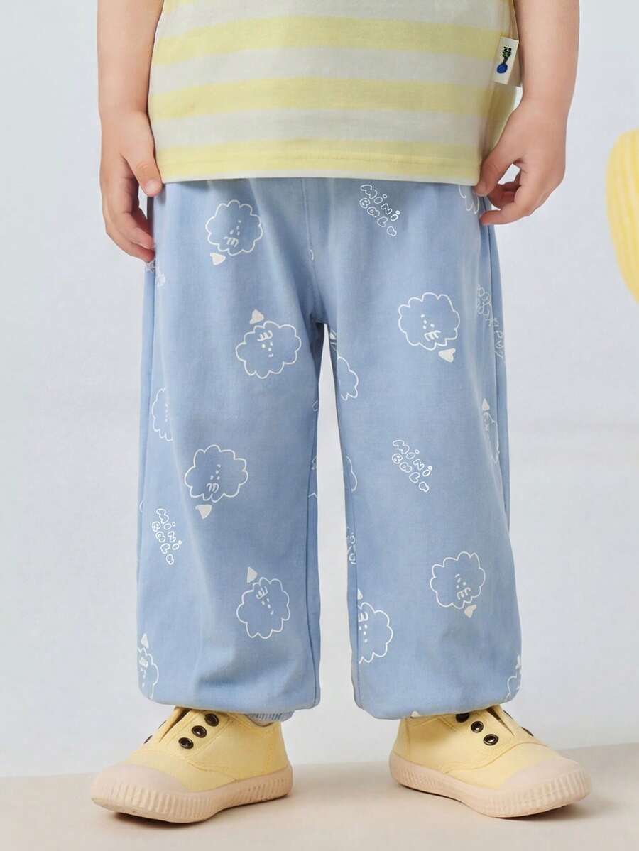 mini bala 儿童轻便速干透气夏季裤装(2026款),适合户外活动 - 藍白色調 - 查看 1