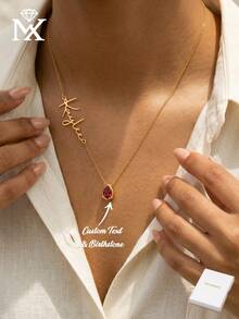1 chiếc mặt dây chuyền đá Cubic Zirconia khắc tên chữ cái tiếng Anh theo tháng sinh, thanh lịch và lãng mạn, thích hợp làm đồ dùng học tập, quà tặng học sinh, quà tặng văn phòng, trường học, lớp học, quà tặng giáo viên. - Bạc - Xem 2