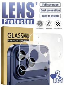 Shockproof Lens Protector 2 Packs Protective Matte Film Compatible With Iphone 17 Pro Max/17 Pro/17 Air Camera Platform. Invisible, Scratch-Resistant, Compatible With All Phone Cases. 0.1mm Ultra-Thinfilm, Matte Cutout Design, Bubble-Free, Easy To Install, Fingerprint-Resistant. A Must-Have For Everyday Phone Protection Mother's Day Gift Anniversary - Clear - View 9