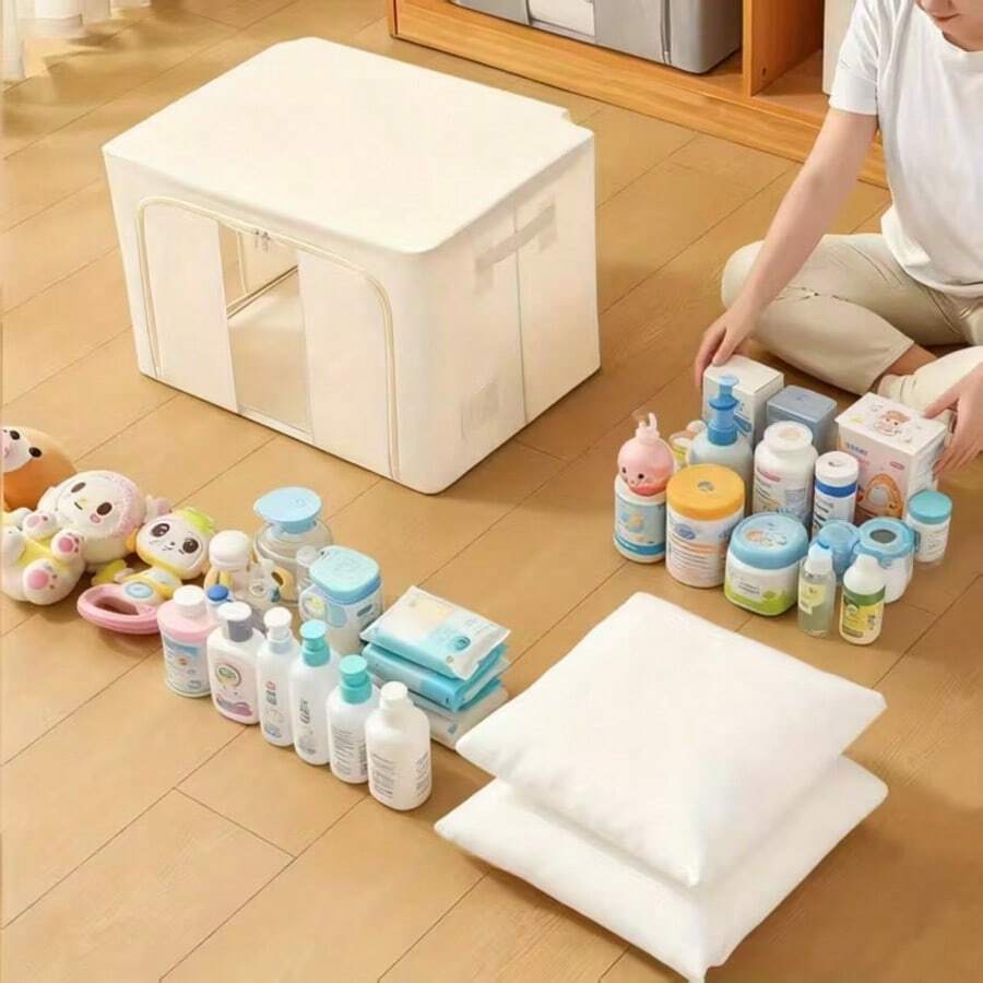 Large Capacity Storage Box (With Transparent Window) - Foldable Clothes, Underwear, Bedding Organizer Box, Suitable For Wardrobe, Bedroom And Home Storage, Wardrobe Organization And Storage Solution | Wardrobe Organization And Storage Products, Christmas Storage, Under Bed Storage
