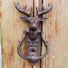 Vintage European Style Deer Head Doorbell - Home, Farmhouse, Cafe And Outdoor Patio Decor Door Handle Accessory - Deer Head - View 3