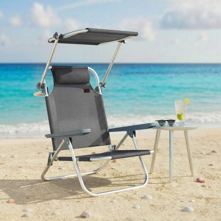 Patio Lounge Chair & Swing Chair - Dark Gray - View 1