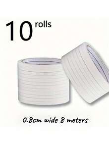 5/10/20 Rolls Double-Sided Transparent Tape (4 Sizes) - Strong Adhesive, Suitable For Various Uses Such As Office, School, DIY Projects, Scrapbooking, Arts, Crafts, Card Making, Gift Wrapping, Easy To Tear, No Residue Left. - 20Rolls - View 17