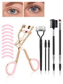 Bộ 11/10 dụng cụ uốn mi bằng thép không gỉ, thiết kế miệng rộng, dễ sử dụng và giữ nếp lâu, dụng cụ trang điểm chuyên nghiệp. - Nhiều màu - Xem 9