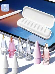 6 đầu bút thay thế mềm 2B, tương thích với Apple Pencil thế hệ 1/2/3 và Apple Pencil Pro, phù hợp với bút cảm ứng iPad Pro. - Nhiều màu - Xem 27