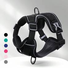 Arnés de paseo para gatos con tela suave con motivo de gatos, arnés ajustable para gatos con tiras reflectantes, chaleco transpirable para gatos para pasear al aire libre - Multicolor - Ver 35