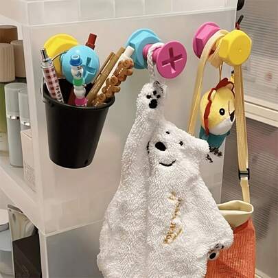 3個 かわいい小さなフック、創造的なネジフック、壁の裏、ドアの後ろに掛けられる、洋服や帽子を掛けるのに使える、穴を開ける必要がない、耐荷重壁掛けハンガー、寝室の壁の装飾、美的な部屋の装飾、ユーティリティフック