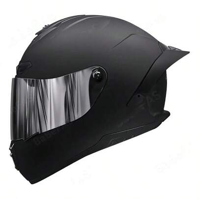 Casco Moto Cross Negro Mate, Certificación DOT, Visera, Tamaño XL (58-62cm), Para Adultos, Alta  y Estilo