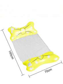 2pcs Inflatable Water Hammock, Adult Inflatable Water Bed, Foldable Inflatable Bow Water Floating Mat, Pool Inflatable, Beach Essentials, Pool Float - Multicolor - View 6