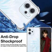 Funda para Teléfono - Adecuada para OPPO Reno 14 Pro 5G, Funda de TPU Transparente y Fácil de Instalar, Funda Transparente Antigolpes para Oppo Reno 13 Pro Reno 14 F - transparente - Ver 8