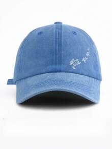 1pc Washed Casual Baseball Cap With Cute 4 Sea Turtle Design, Fashionable & Versatile, Sun Protection, Suitable For Outdoor Sports, Adventure, Beach Vacation, Unisex Unisex Cowboy Hats, Men's Cowboy Hats, Women's Cowboy Hats, Men's Washed Caps, Sun Hats, Adjustable Hats, Women's Sun Hats, Women's Baseball Caps, Women's Washed Caps, Men's Sun Hats, Unisex Baseball Caps, Women's Berets, Men's Baseball Caps, Women's Sun Hats, Washed Baseball Caps, Women's Hats, Women's Summer Hats, Women's Elegant Casual Hats, Women's Graduation Caps, Women's Trucker Hats, Y2K Hats, Adult Hats, Adjustable Hats, Baseball Caps - 天藍色 - 查看 9