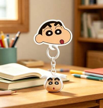 蜡笔小新经典风格腕带夹 - 可爱的收藏夹，展现小新最具标志性的造型！这些多功能腕带夹可用于装饰背包、铅笔盒、钥匙扣，或作为趣味包包挂饰。采用耐用材料制成，无论走到哪里，都能完美展现你对这个调皮角色的喜爱！