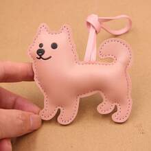 Colgante de perro pequeño lindo de cuero sintético, colgante de cuerda para bolso, accesorio pequeño - Multicolor - Ver 9